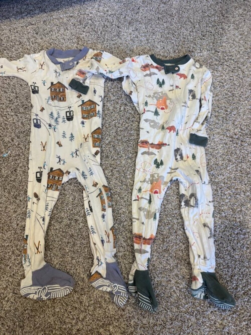 Burt's Bees Winter Footie Pajamas Bundle | 24M